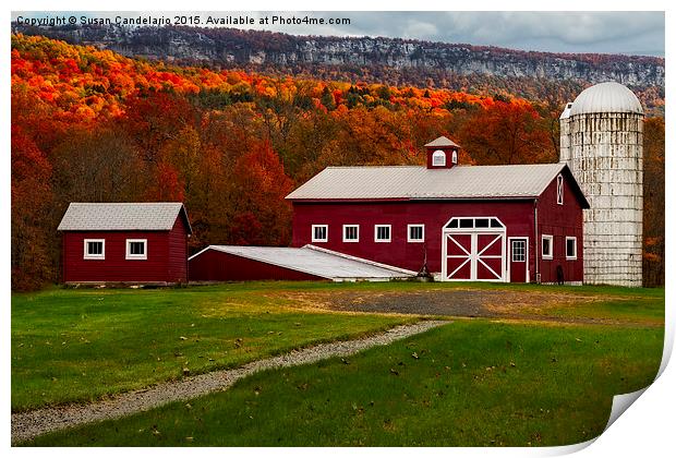 Hudson Valley NY Countryside Print by Susan Candelario