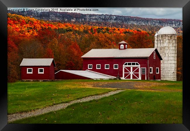 Hudson Valley NY Countryside Framed Print by Susan Candelario