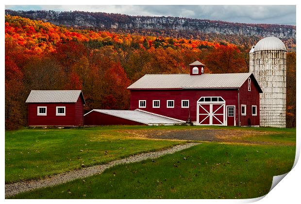 Hudson Valley NY Countryside Print by Susan Candelario
