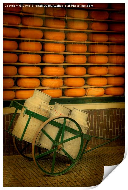 Cheeses and Churns  Print by David Birchall