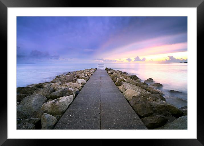  Sandbanks Dawn  Framed Mounted Print by daniel allen