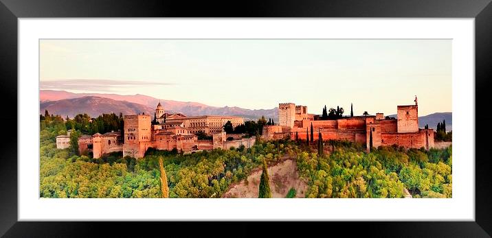  La Alhambra Framed Mounted Print by HQ Photo