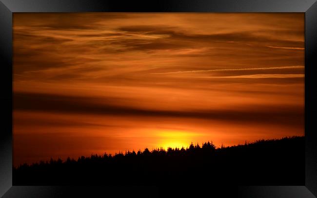  Cornish sunset Framed Print by Ashley Jackson