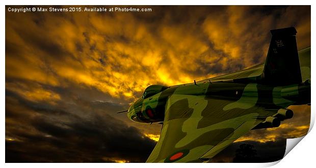  Vulcan into the Sunset Print by Max Stevens