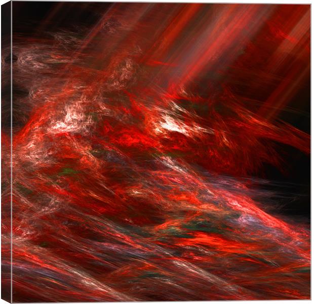 Red abstraction Canvas Print by Jean-François Dupuis