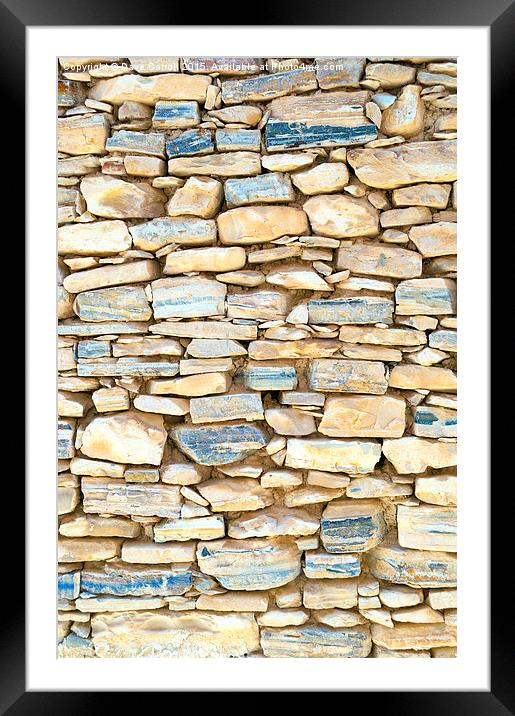 A wall for your wall Framed Mounted Print by Dave Carroll