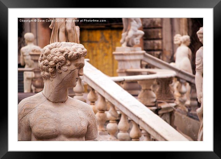 Palermo, Sicily, Italy - Fountain of Shame close u Framed Mounted Print by Dave Carroll