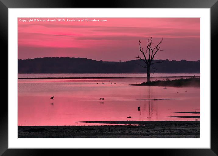  Rutland Water Before Sunrise Framed Mounted Print by Martyn Arnold