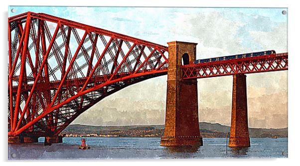  forth rail bridge Acrylic by dale rys (LP)
