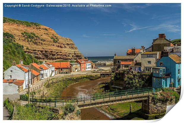  Staithes Print by Sandi-Cockayne ADPS
