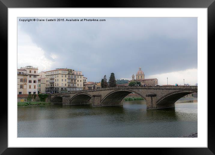  The other bridge Framed Mounted Print by Claire Castelli