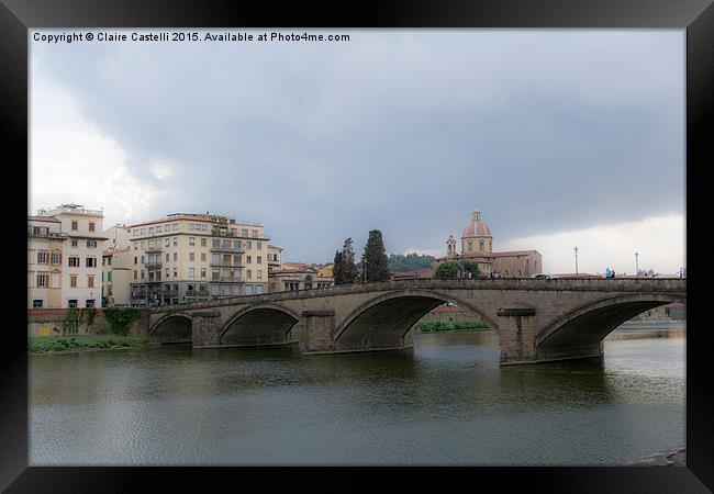  The other bridge Framed Print by Claire Castelli