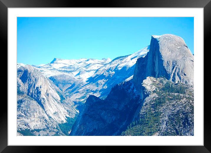   The half dome in the Yosemite Park Framed Mounted Print by HQ Photo