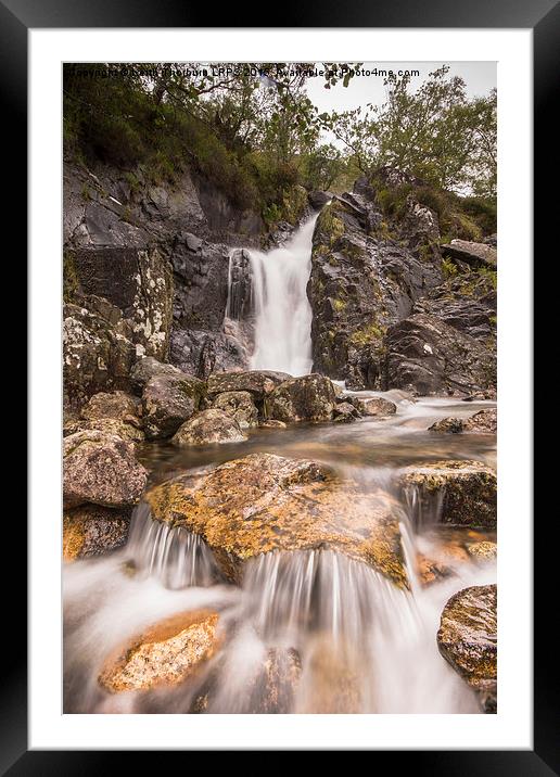 Waterfall At Glen Nievis Framed Mounted Print by Keith Thorburn EFIAP/b