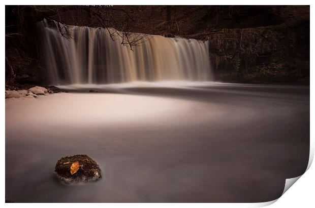  Sgwd Ddwli Uchaf waterfall Print by Leighton Collins