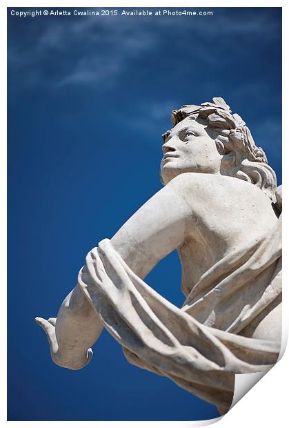 Statue with Polarising filter Print by Arletta Cwalina