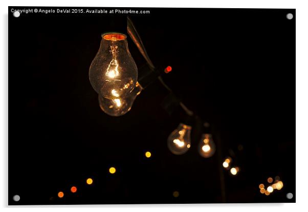 Summer Fair Lamps in Fuzeta  Acrylic by Angelo DeVal