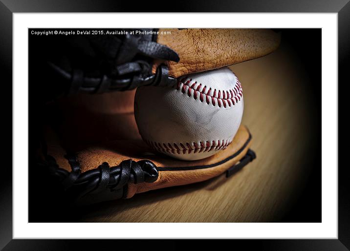 Baseball Season  Framed Mounted Print by Angelo DeVal