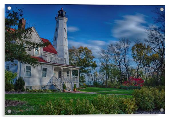 Lighthouse in the Park  Acrylic by Jonah Anderson Photography