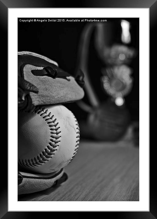 Baseball Champions  Framed Mounted Print by Angelo DeVal