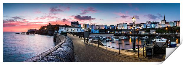  Tenby Harbour Print by Simon West