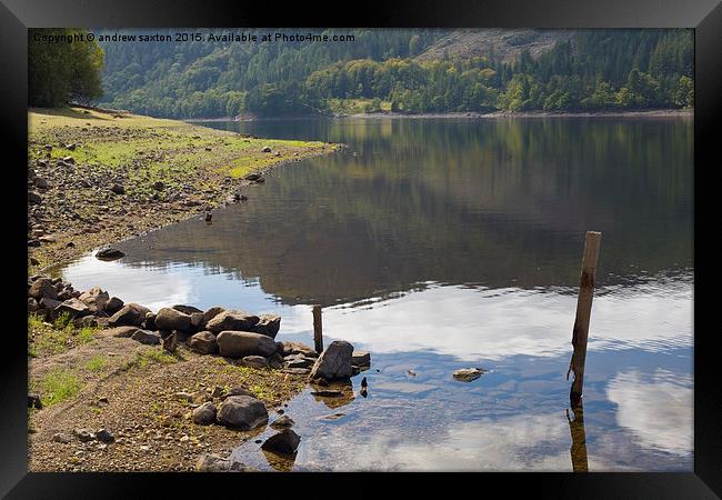  THIRLMERE LAKE Framed Print by andrew saxton