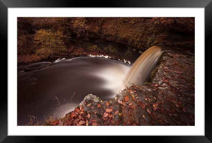  Lady Falls Waterfall Country Framed Mounted Print by Leighton Collins