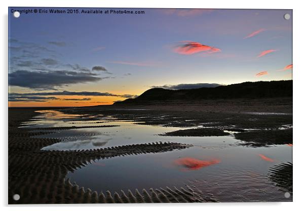  Aberdeenshire Sunset Acrylic by Eric Watson