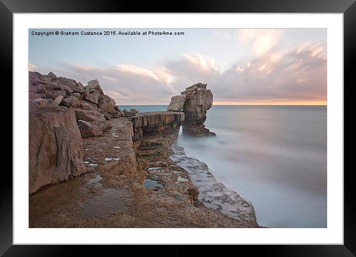 Pulpit Rock Framed Mounted Print by Graham Custance