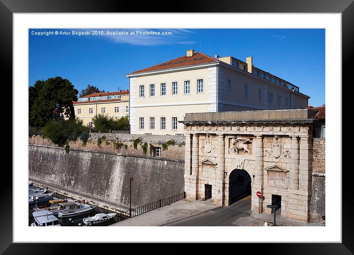 The Land Gate to the Old City of Zadar Framed Mounted Print by Artur Bogacki