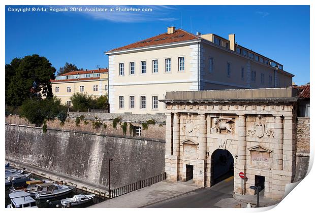 The Land Gate to the Old City of Zadar Print by Artur Bogacki