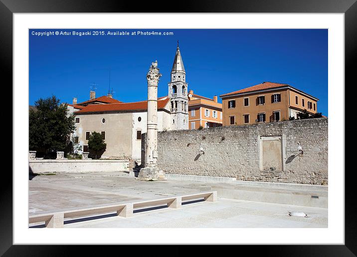 Zadar Old Town Framed Mounted Print by Artur Bogacki