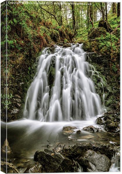  Waterfall  Canvas Print by Kevin Clelland
