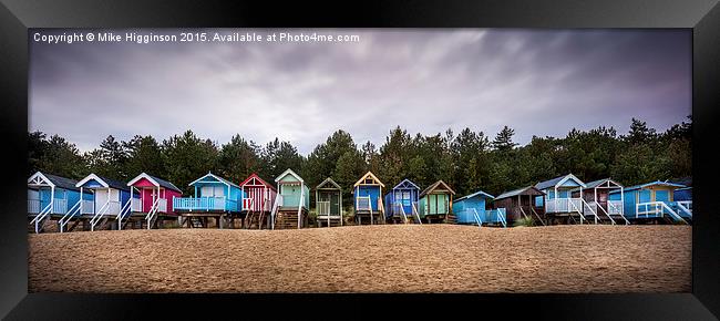 Beach Huts Framed Print by Mike Higginson