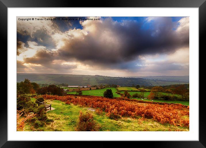 A Seat with a View Framed Mounted Print by Trevor Camp