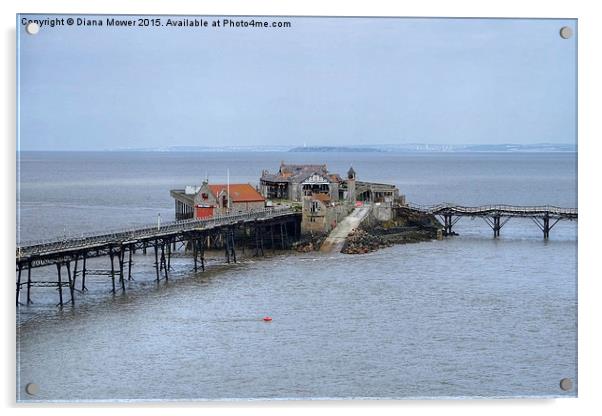  Birnbeck Pier  Acrylic by Diana Mower