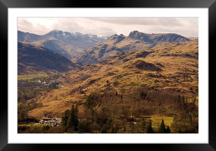 langdale View Framed Mounted Print by eric carpenter