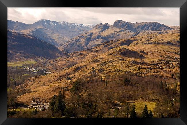  langdale View Framed Print by eric carpenter