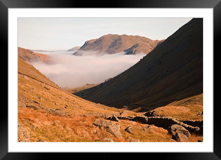  misty wrynose pass Framed Mounted Print by eric carpenter