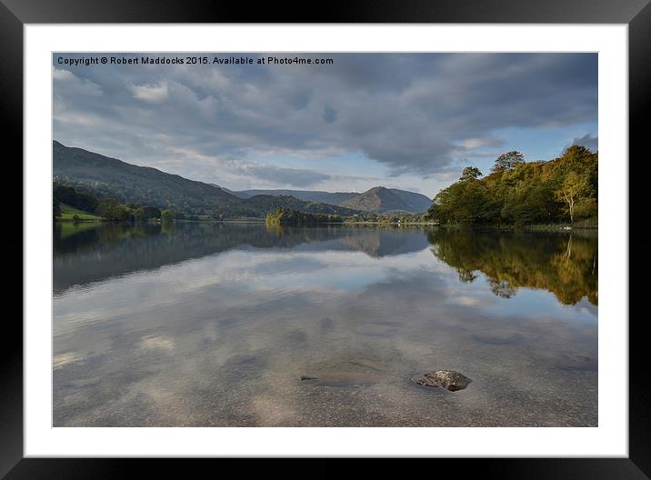  Grasmere Reflections Framed Mounted Print by Robert Maddocks