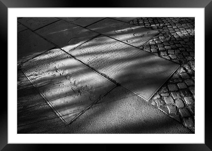 St Mary's Gravestones and Shadows  Framed Mounted Print by Darren Galpin