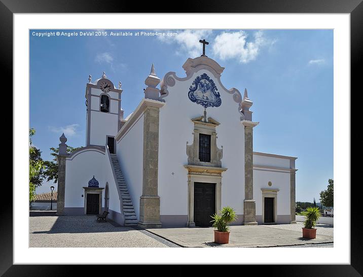 Church of St. Lawrence of Rome in Algarve  Framed Mounted Print by Angelo DeVal