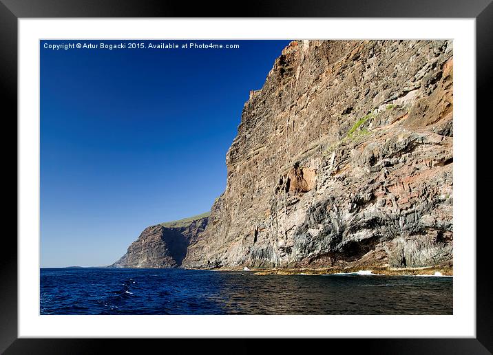 Los Gigantes Cliffs in Tenerife Framed Mounted Print by Artur Bogacki
