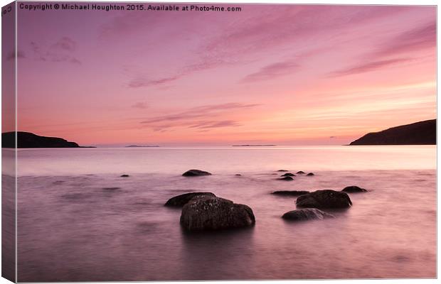  Lochbuie Sunset Canvas Print by Michael Houghton