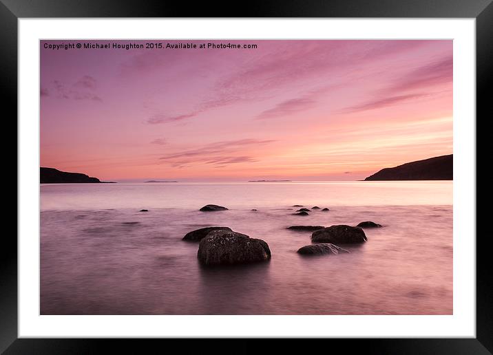  Lochbuie Sunset Framed Mounted Print by Michael Houghton