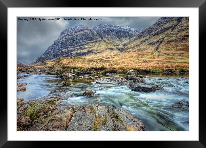 Scotland Glencoe Framed Mounted Print by Andy Anderson