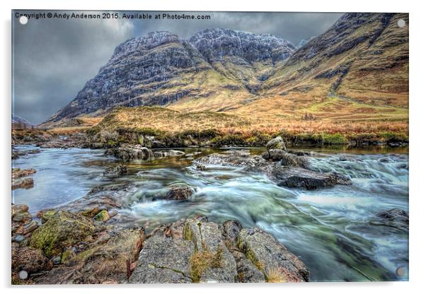  Scotland Glencoe Acrylic by Andy Anderson