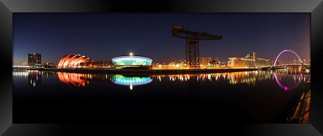 Clyde View Panorama Framed Print by Grant Glendinning