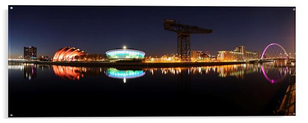 Clyde View Panorama Acrylic by Grant Glendinning