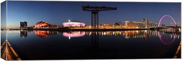 Clyde View Panorama Canvas Print by Grant Glendinning